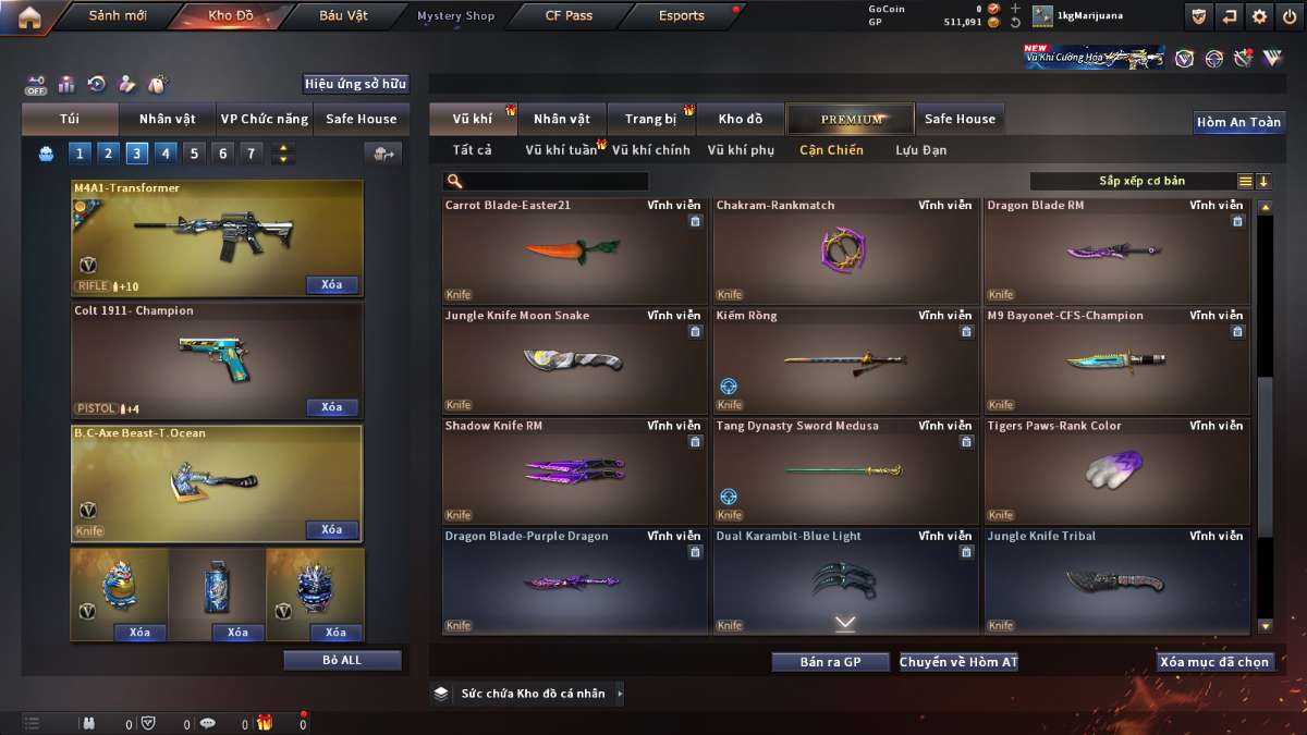 shop acc cf uy tin gia re